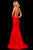 Sherri Hill - 52779 Crisscross Lace Up Fitted Sexy Dress In Red