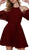 Nox Anabel - T667 Cold Shoulder Short Chiffon Dress
