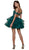 Nox Anabel - T668 Beaded Tiered A-Line Cocktail Dress