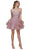 Nox Anabel - T668 Beaded Tiered A-Line Cocktail Dress