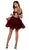 Nox Anabel - T668 Beaded Tiered A-Line Cocktail Dress