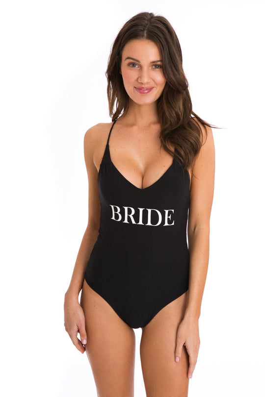 Black Reversible Bride One-Piece