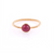 Tresor Collection - Ruby Round Rose-Cut Ring in 18K Yellow Gold