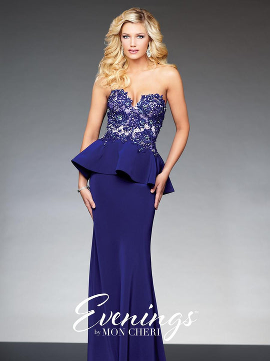TB Evenings by Mon Cheri - TBE21433 Long Dress In Purple