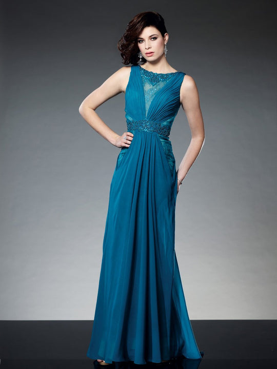 TB Evenings by Mon Cheri - TBE21532 Long Dress In Dark Teal