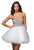 Terani Couture - 151P0005A Crystal Studded Sweetheart Cocktail Dress in White