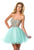Terani Couture - 151P0005A Crystal Studded Sweetheart Cocktail Dress in Green