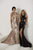 Tiffany Homecoming - Shimmering Sequins Cutout Evening Gown 16140 In Pink, Gold and Black