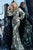 Jovani - 63763 Floral Sequined Plunging V-neck Trumpet Dress In Black and Green