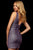 Sherri Hill - 52356 Deep V-neck Glitter Fitted Dress In Purple