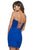 Sherri Hill - 53194 Lace Scoop Sheath Short Dress In Blue