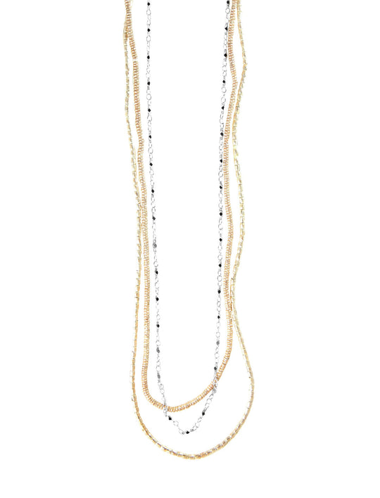 Triple Layer Petite Crystal Ethiopian Necklace