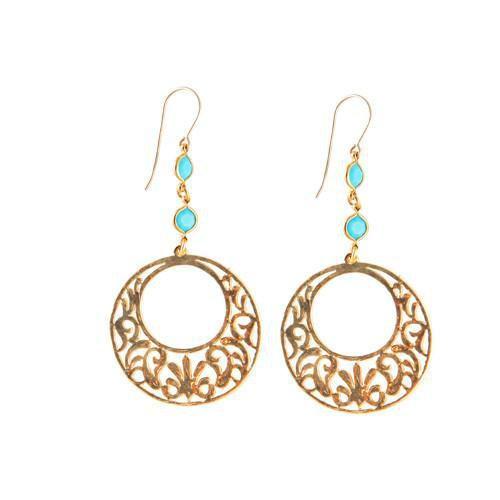 Heather Gardner - Mediterranean Sunshine Crystal Earrings