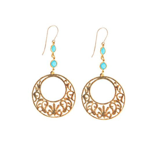 Mediterranean Sunshine Crystal Earrings