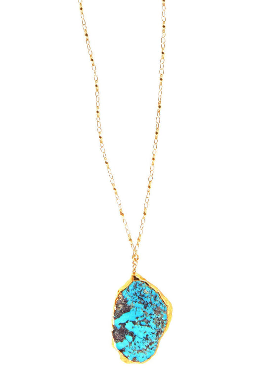 Heather Gardner - Turquoise Slice Necklace