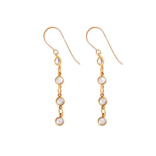 Classy Petite Crystal Drop Earrings