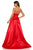 Sherri Hill - 52926 Long Surplice Sweetheart A Line Dress In Red