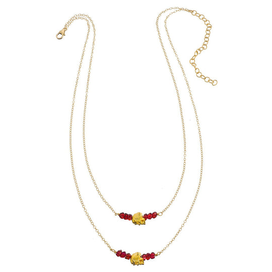 Tiny Skulls Drape Necklace
