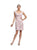 Sue Wong - Floral Embroidered Sheath Dress in Rose Cocktail Dress