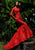 Tarik Ediz - 50409 Sheer Long Sleeve Jewel Neck Mermaid Dress In Red