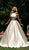 Tarik Ediz - 50433 Embellished Jewel Neck Ballgown In Gold