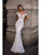 Tarik Ediz - 93606 Lace Illusion Neck V-lined Trumpet Dress
