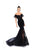 Tarik Ediz - 93645 Bedazzled Illusion Neck Mermaid Dress With Train