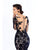 Tarik Ediz - 93656 Floral Applique Illusion Bateau Mermaid Dress