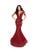 Tarik Ediz - 93669 Floral Sequined Lace Mermaid Dress With Train