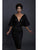 Tarik Ediz - 93725 Lace Scalloped Deep V-neck Sheath Dress