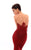 Tarik Ediz - 93422 Sleeveless Illusion Jewel Appliqued Mermaid Gown In Red