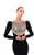 Tarik Ediz - 93423 Bejeweled Illusion Bodice Long Sleeve Gown In Black