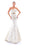Tarik Ediz - 93437 Strapless Mermaid Gown with a Bow In Neutral