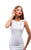 Tarik Ediz - 93442 Floral Fitted Sheer Evening Dress In White
