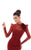 Tarik Ediz - 93462 Floral Fitted Lace Evening Dress In Red
