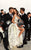 Tarik Ediz - 93484 Plunging V-Neck Gilded Blossoms Ballgown In White