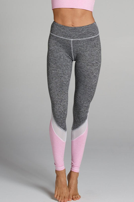 Tatiana Legging - Heather Grey/Bubblegum