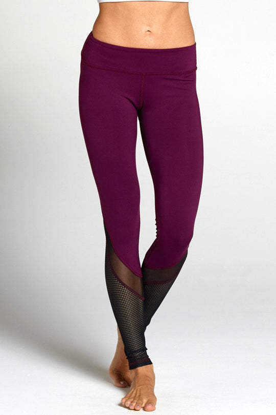 Tatiana Legging - Raspberry/Black