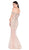Terani Couture - 1812P5378 Embellished Off-Shoulder Mermaid Dress In Pink