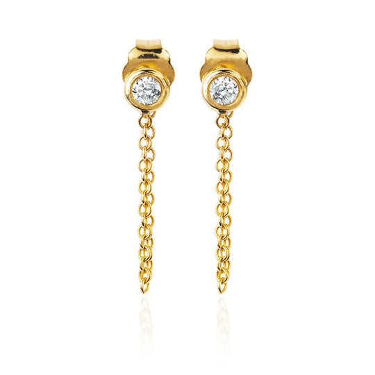 LH x FS Chain Diamond Earring Pair