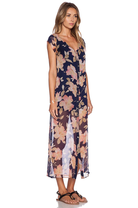 Theodore Dress | Navy Floral