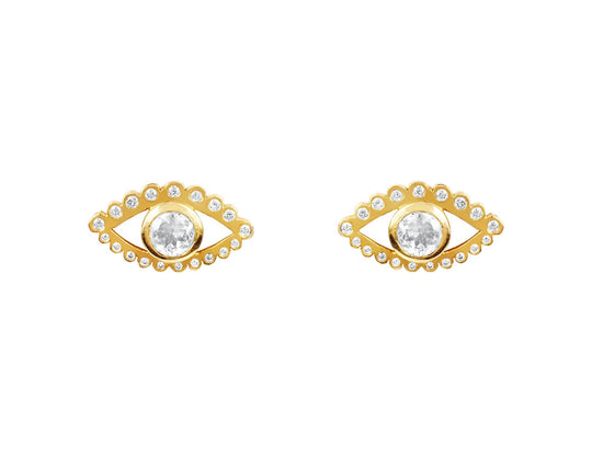 NEW!  Third Eye Moonstone Studs