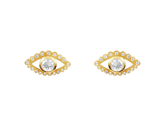 Logan Hollowell - NEW!  Third Eye Moonstone Studs
