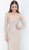 Jovani - 59756 Fully Beaded Long Sleeve Jewel Neck Sheath Dress In Pink and Gold