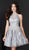 Tiffany Homecoming - 27233 Embroidered Floral Lace Halter Aline Dress