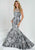 Tiffany Homecoming - 46095 Lace Appliqued Fitted Mermaid Gown In Gray