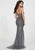 Tiffany Homecoming - 46113 Sleeveless Embellished Fitted Gown In Gray