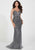 Tiffany Homecoming - 46113 Sleeveless Embellished Fitted Gown In Gray