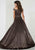 Tiffany Homecoming - 46115 Beaded Off-Shoulder A-Line Gown In Gray