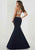 Tiffany Homecoming - 46117 Fitted Halter Trumpet Gown In Blue